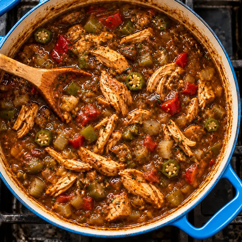 Blue Pot Chicken Gumbo Chicken Gumbo